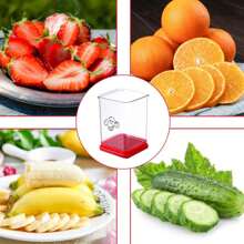 Stainless Steel Fruit Slicer Strawberry Fruit Platter Strawberry Banana Press Stainless Steel Fruit Cutter