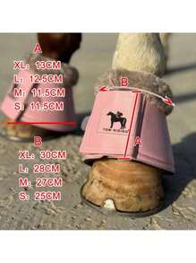 TGW RIDING Glockenstiefel für Pferde, Reitsportschutz, Pferdereichstiefel, Glockenstiefel für Wettbewerb und Training, die Scheuern und Aufprall der Hufe verhindern. Größe: XL, L, M, S Kunstwollfutter Beinwickel für Pferde, schützen Pferdehufe, verwendet für Springreiten, flaches Training