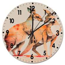 Wedding Kangaroo Couple, Living Room Wall Clock, Modern Art Wall Decor, Bedroom Decor And Accessories, Novelty Birthday Gift For Parents
