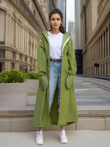 Impermeable de moda de alta calidad. Impermeable grueso a prueba de agua y viento. Chaqueta impermeable para mujer y hombre. Poncho de lluvia multifuncional para actividades al aire libre, ciclismo, viajes, escalada. Ideal para verano, playa, viajes.