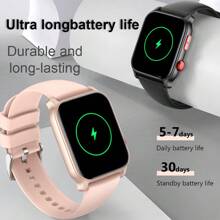 QTLJJBY QTLLBT Translation Smart Watch, Multi-Language Translation, Voice Broadcast, Subtitle Display, Fitness Watch, Wireless Call, 300 MAh Battery, 15 Days Standby, Multimedia Message Viewing, Pedometer, Translation Machine, IP68 Waterproof, Suitable  Learning Watch - Hồng - Xem 3