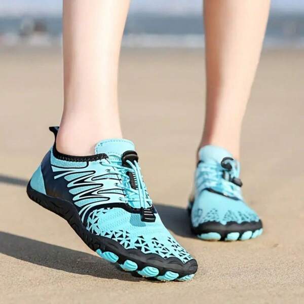 أحذية شاطئ/خارجية يمكن ارتداؤها من قبل الجنسين، أحذية مقاومة للانزلاق للمشي والغطس والسباحة وصيد السمك، سريعة الجفاف