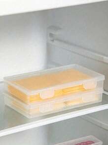 1 قطعة/5 قطع صناديق تخزين للثلاجة للحفاظ على الطازجة، حاوية تخزين طعام شفافة محمولة، مناسبة لتخزين الفواكه والجبن والصلصات، صندوق تغليف شرائح الجبن، صندوق جبن إعادة استخدام للثلاجة، مناسب للفواكه والخضروات والزبدة-أداة إنهاء ضرورية في المطبخ ، لوازم عودة للمدرسة