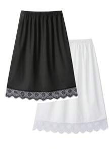 Halka typu half slip - antystatyczna, gładka i wygodna - dla kobiet - idealna pod sukienki i spódnice - odpowiednia do codziennego noszenia - świetny prezent dla kobiet - Wielokolorowe - Zobacz 1