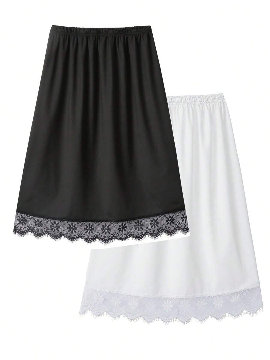 Halka typu half slip - antystatyczna, gładka i wygodna - dla kobiet - idealna pod sukienki i spódnice - odpowiednia do codziennego noszenia - świetny prezent dla kobiet - Wielokolorowe - Zobacz 1