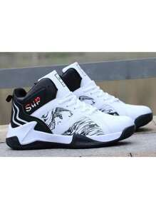 Zapatillas De Baloncesto Deportivas Altas Y Cómodas Para Hom - Blanco - Ver 3