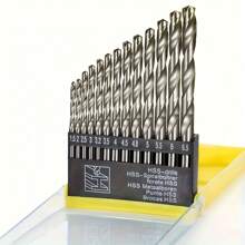 [13 Pcs Cobalt Drill Bits] 13 Pcs Metric Cobalt Twist Drill Bits For Stainless Steel And Hard Metal (1.5mm-6.5mm)