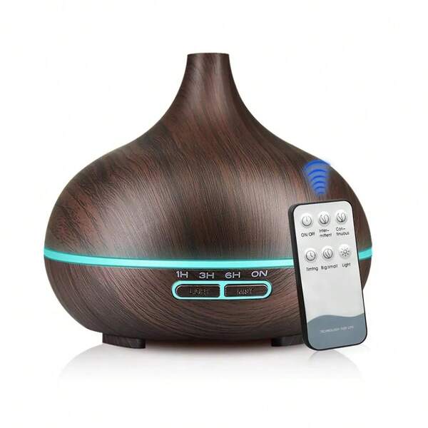 Diffusore di oli essenziali, umidificatore d'aria a tecnologia elettrica, senza acqua con spegnimento automatico e telecomando, adatto per casa, ufficio e viaggio