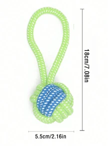 1Pc Dog Chew Toys With Knotted Rope - Promote Dental Health, Exercise & Bonding For Small & Medium Breed Dogs, Puppy Teething, Biting & Interactive Pet Toys, Self-Playing & Boredom Relief Woven Rope Toys, Puppy Keep, Dog Toys, Puppy Game, Dog Things, Puppy Keep Toys