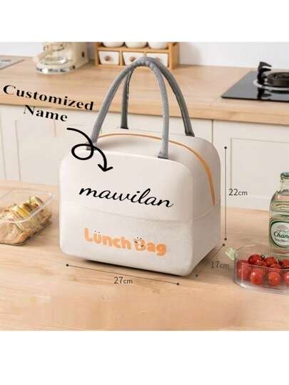 Customizable Large-Capacity, Extra-Thick, Portable Lunch Box Bag For Office Workers