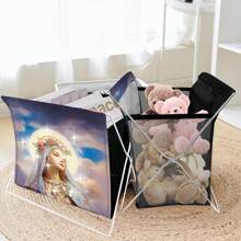 1 Set DIY Mary Sue Our Lady Eyes - Cartoon Vivid Cow & Colorful Boots Diamond Painting Kit, Canvas Material Suitable For Storage Cabinet, Large Space And Good Looking