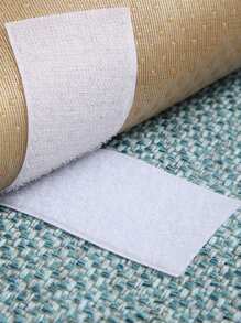 1 rollo de cinta adhesiva de gancho y bucle antideslizante, cinta adhesiva de doble cara resistente, tiras de gancho y bucle de nylon autoadhesivas de alta resistencia, cinta de gancho y bucle para cojines de sofá, tiras con adhesivo para fijar sin dejar rastro cortinas, pantallas, alfombrillas de coche y tiras autoadhesivas