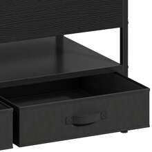 Lift Top Coffee Table, Wood Lifting Table Tea With Storage Shelf, Coffee Tables For Living Room With 2 Drawers And 16 Colors LED Light Strip,106 * 50 * 51.5cm - Black - View 9