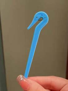 1 dụng cụ cắt dây buộc tóc cầm tay, 1 móc buộc tóc đàn hồi dùng một lần, dụng cụ tháo dây buộc tóc nhẹ nhàng, dụng cụ cắt dây buộc tóc nhiều màu sắc không gây hư tổn - Nhiều màu - Xem 9