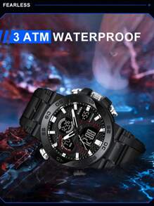 BIDEN 1块多功能圆形数字运动手表，适合日常佩戴，是馈赠佳品。