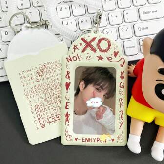 1pc K-Pop EN Photocard Holder, 3-3.5In Card Holder Suitable For Storing And Protecting Small Cards Around Celebrity Albums, Anime, Games Peripherals
