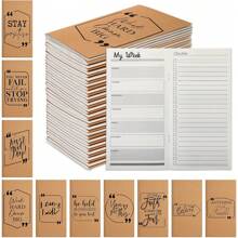 30 Pcs Employee Appreciation Gifts Bulk Planners 2025 Pocket Calendars Undated To Do List Weekly Goals Inspirational Notepads For Volunteer Secretaries Teacher Team(Inspirational) - Inspirational - View 7
