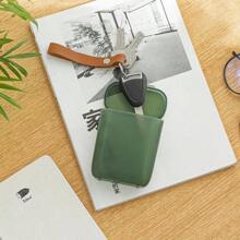 Caja de almacenamiento de cables de datos de escritorio a prueba de polvo con tapa, caja de cargador de teléfono móvil, contenedor de cables transparente en oficina y hogar - Verde - Ver 2