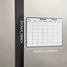 1 Pc Black/Color Simple And Adhesive Magnetic Fridge Calendar, Fridge Accessories, Fridge Stickers, Memo Board, Monthly Planner, Weekly Planner, Daily Schedule, Calendar, To Do List (28cm X 21cm)