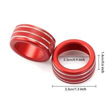 Car Air Conditioning Sound Knob Cover Interior Decoration For BMW 3 Series 2005-2013 E90 E91 E92 E93 320i 325i - A - View 4