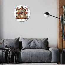Retro Howdy Western Wedding, Modern Wall Clock, Bedroom Wall Decor, Camping, Great Gift Idea For Women - 混合色 - 查看 5