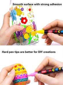 240/168/120/84/60/36 色亚克力马克笔，防水、无味、可混合，艺术画笔笔，适用于彩色素描、艺术家绘画、DIY 工艺品，如圣诞节、感恩节、新年、复活节彩蛋、节日礼物、卡片制作、金属、陶瓷、玻璃器皿、万圣节装饰