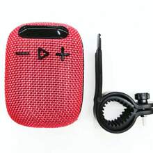 BOCINA PARA Bicicleta , tela envuelta con pantalla - Rojo - Ver 1
