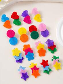 Set de 6 pasadores de pelo con diseños de dopamina, estrella, pentagrama, corazón y flor, accesorios de pelo de princesa simples y lindos, adecuados para uso diario para recoger y decorar el cabello