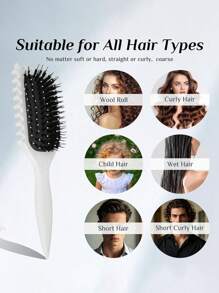 Curl Defining Brush New Curl Brush Premium Boar Bristle Curly Hair Brush For Perfectly Shaped And Defined Curls Detangling And Styling Hairbrush.Wear Resistant,ShiZhiYu Curl Defining Brush For Curly Hair, New Curly Hair Brush Styling Brush, For Women And Men To Reduce Pulling And Curl Separation,Purple.