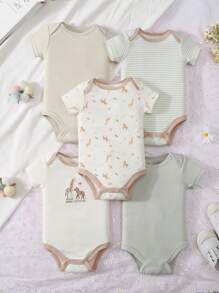 5 peças/conjunto infantil e infantil meninos casual desenho animado dinossauro estampado sem mangas macacão macacão