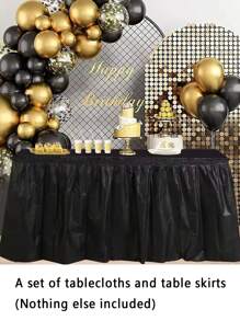 2pcs/Set Disposable Plastic Tablecloth Set, Rectangular Solid Color, Suitable For Wedding, Bridal Shower, Birthday, Buffet Party, Elegant Table Decoration, Holiday Party Supplies, Fits Various Event Themes