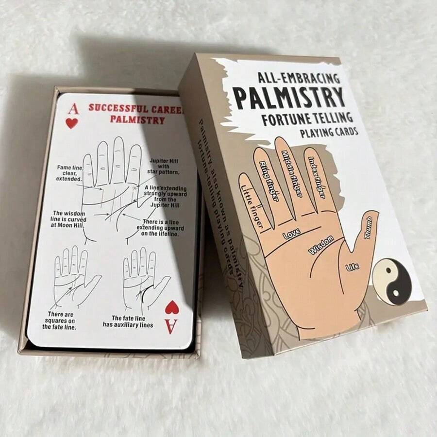 AllInclusive Handpalmlezenkaarten Unieke zelfontdekkingsorakelkaarten, leuke kaartspellen