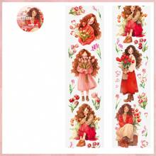 2m PET Decorative Tape, Multipurpose Decorative Sticker, Cute Summer Girls Tape - Multicolor - View 5