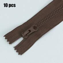 10 件装 3# 树脂闭口拉链 衣服口袋 笔袋 包包 衣领短拉链 DIY 缝纫工具 - 3#樹脂拉鍊 - 查看 21