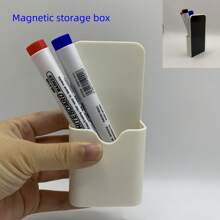 Magnetic Dry/Wet Erase Marker Storage Box, Suitable For Refrigerators, Schools And Offices