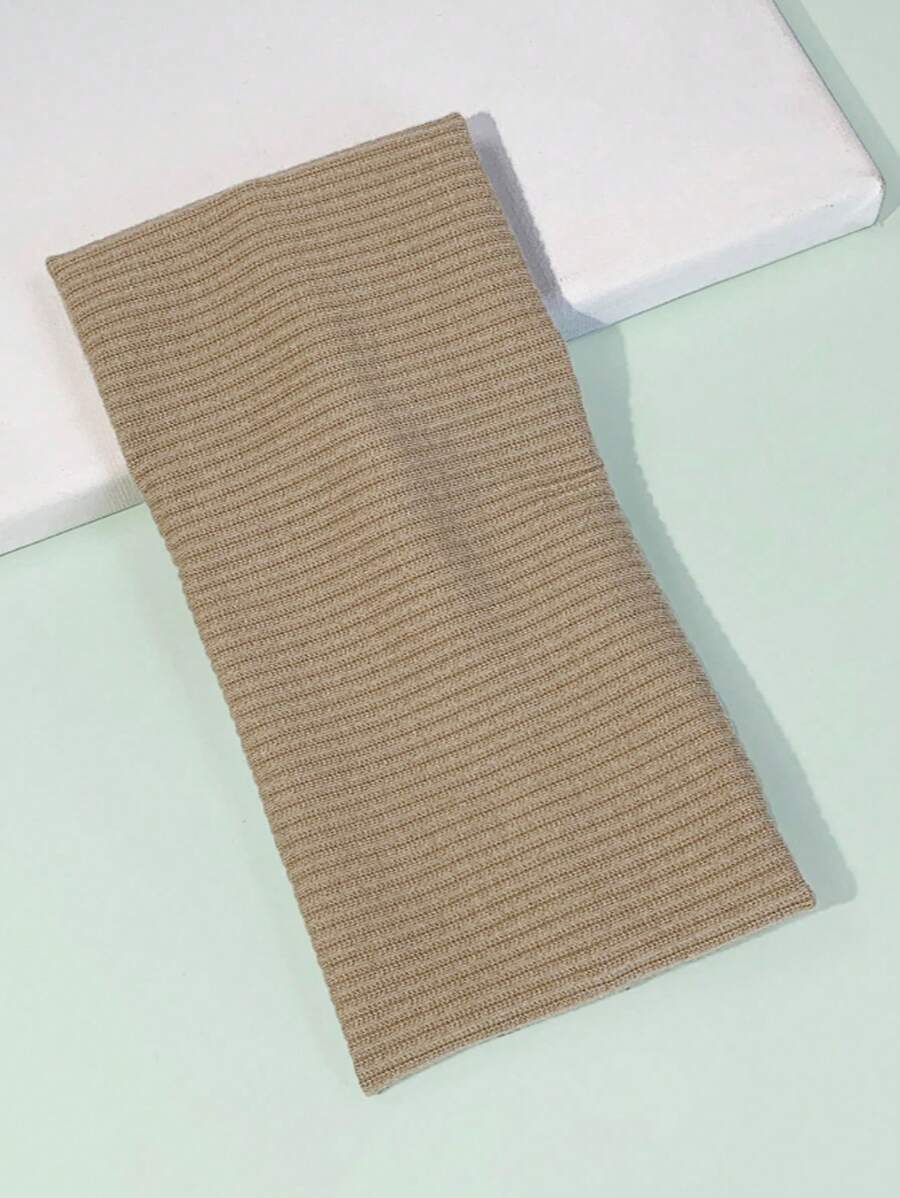 1pc Stripes Casual Street Elegant Cute Knit Headband, Multi-Season Wear