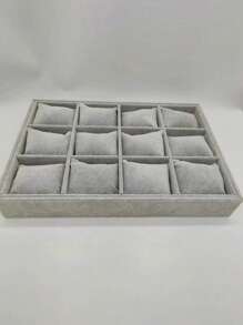 珠宝展示架托盘，用于戒指、项链、手镯和耳环返校 - 灰色 - 查看 13