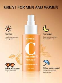 HEMEIEL Vitamin C & Collagen Moisturizing And Brightening Facial Spray,Repairs Dry Skin,Vitamin C & Collagen Face Toner For Relieves Redness And Itching Due To Dryness