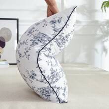 2PCS Flower Pattern Pillows (With Filling), Skin-Friendly & Soft, Suitable For Bedroom Home Use - White - View 9