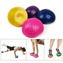 1PC PVC Yoga Fitness Half Balls Inflatable Foot Massagers For Plantar Fasciitis Mini Balance Ball For Body Training Muscle Relaxation - Multicolor - View 9