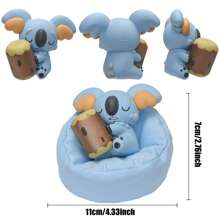 Takara Tomy Figura Poke original en miniatura - Pika, Slowpoke, Rowlet - Figura de PVC como regalo para fans del anime y los juegos, decoración de coche