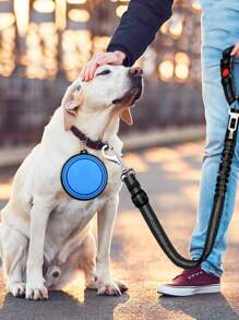 1pc Outdoor Portable Collapsible Pet Bowl, Slow Feeder Bowl, Travel Bowl, Silicone Hanging Dog/Cat Water/Food Bowl With Hook, Convenient For Walking Dogs And Feeding