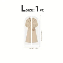 5 pezzi Borse per conservazione di indumenti, Custodie per abiti a cerniera trasparenti e anti-polvere, Custodie per armadi a prova di umidità, Custodie protettive per indumenti trasparenti, Cuciture durevoli, Per uso di abbigliamento, Articoli per la casa ideali