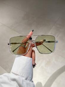 3pcs Semi-Rimless Stylish Glasses For Teenagers, Chic Nerd Look - Multicolor - View 6