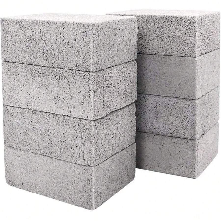 8 Pack Grill Griddle Cleaning Brick Block Pumice Stones For Removing BBQ Grills - 1 - View 1
