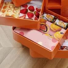Storage Cabinet With Wheels And Drawers, Multipurpose ABS Utility Storage Cart For Living Room Bedroom Kitchen