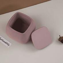 Square Silicone Molds With Lids For DIY Storage Jars, Resin, Cement, Plaster, Candle Making - White - View 2