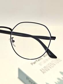 1 件女士圆框眼镜，防眼疲劳，适合办公室、学生、电脑、电视、游戏、智能手机
