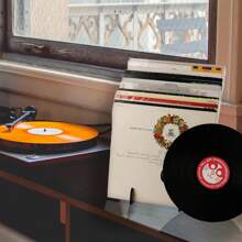 Vinyl Record Storage Holder Vinyl Record Rack Vinyl Record Tabletop Display Rack Acrylic Record Floating Rack Showcasing Your Everyday LP Listening At The Office Home