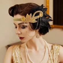 1920s Musical Note Headband, Women Party Festival Costume Accessory Set Prom - Multicolor - View 3